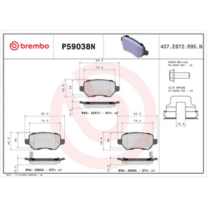 Brembo P59038n Brake Pad||p59038n_Drw.Jpg||87||brmp59038n||1753846