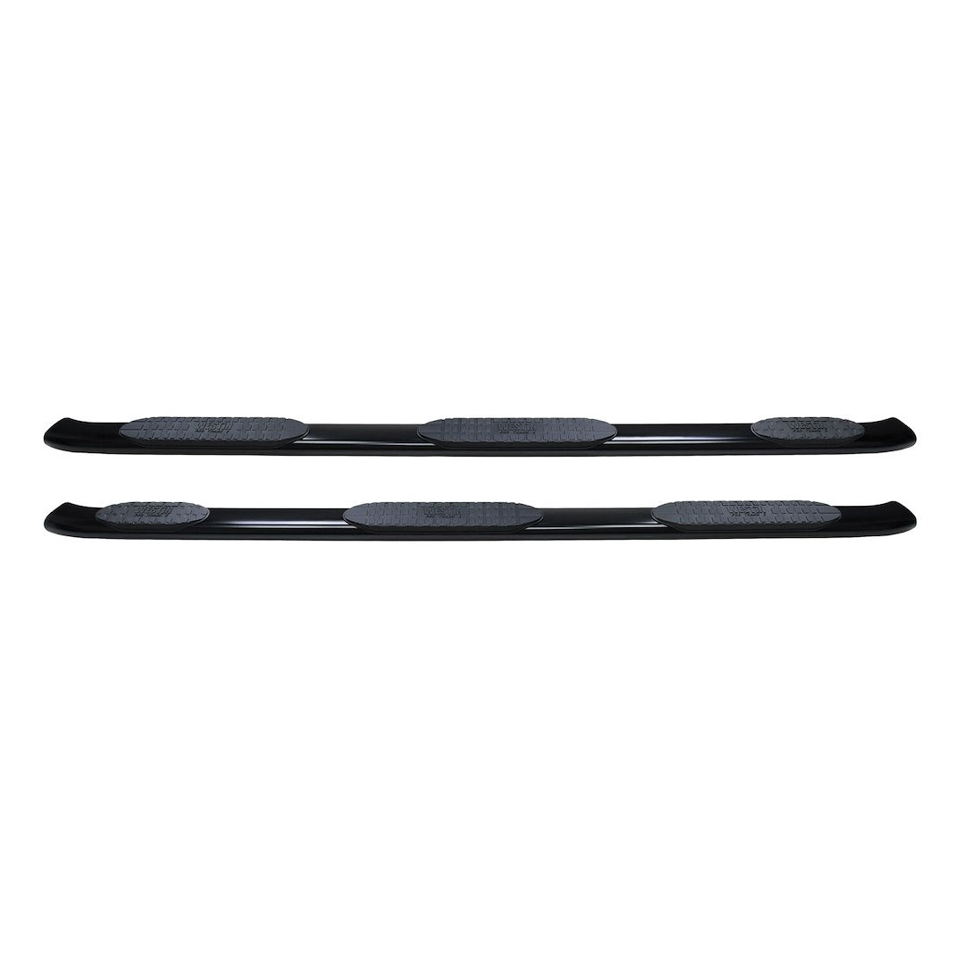 Product of Westin Automotive 21-534725 Black Powder Coated Oval Nerf Bar - Truck Wheel To Wheel 