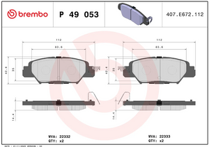 Brembo P49053 Brake Pad||p49053_3.Png||88||brmp49053||1684652