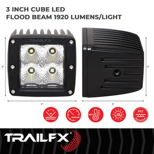 Product of TrailFX 2X2CF Driving/ Fog Light 