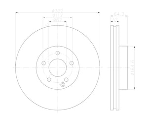Product of Hella 355122952  Brake Rotor 