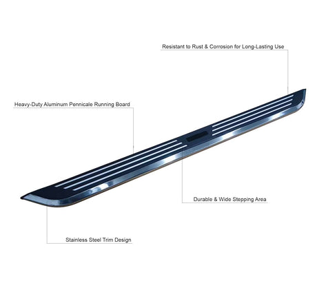 Product of Black Horse Offroad PIHO73 Pinnacle Running Board 