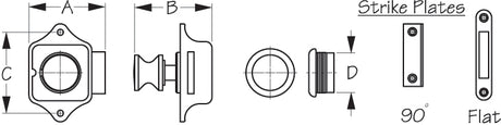 Sea Dog 224300-1 Drawer Latch||224300-1_1.Jpg||86||sdg2243001||972537