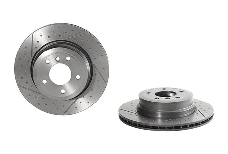 Product of Brembo 09C31521C02 Vented Cross Drilled 1 Piece Brake Rotor 