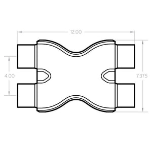 Magnaflow Performance 10791 Exhaust Crossover Pipe||10791_Dim.Jpg||86||m6610791||1249908