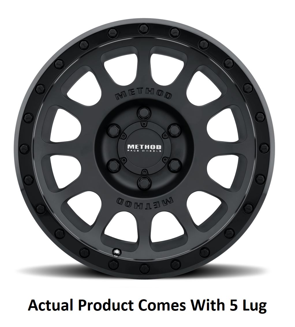 Product of Method Race Wheels 17x8.5 Double Black Wheel - Not Applicable Bolt Pattern 