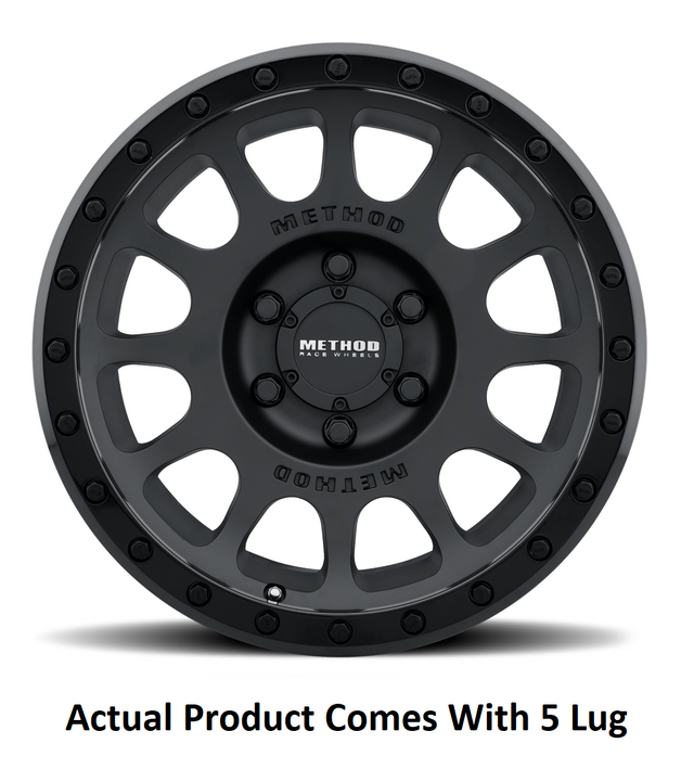 Product of Method Race Wheels 17x8.5 Double Black Wheel - Not Applicable Bolt Pattern 