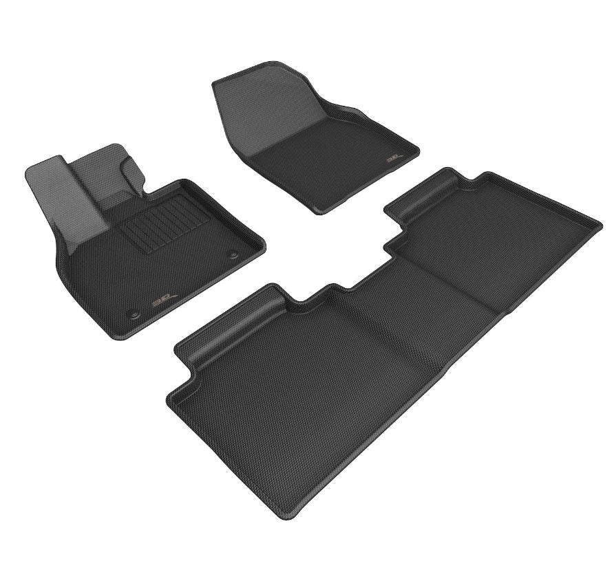 Product of 3D Mats KAGU L1SB03501509 Black Thermoplastic Rubber Of Carbon Fiber Texture Floor Liner 