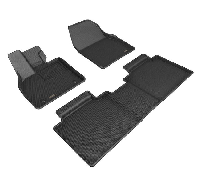 Product of 3D Mats KAGU L1SB03501509 Black Thermoplastic Rubber Of Carbon Fiber Texture Floor Liner 