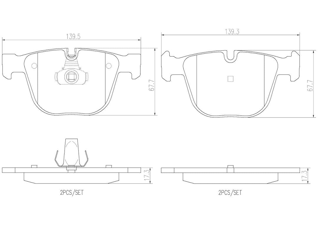 Product of Brembo P06026N Brake Pad - Set Of 4 
