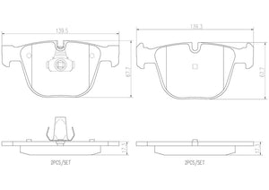 Product of Brembo P06026N Brake Pad - Set Of 4 