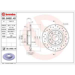 Brembo Ktx0141 Brake Kit||08.9460.4x_Drw.Jpg||90||brmktx0141||2240364