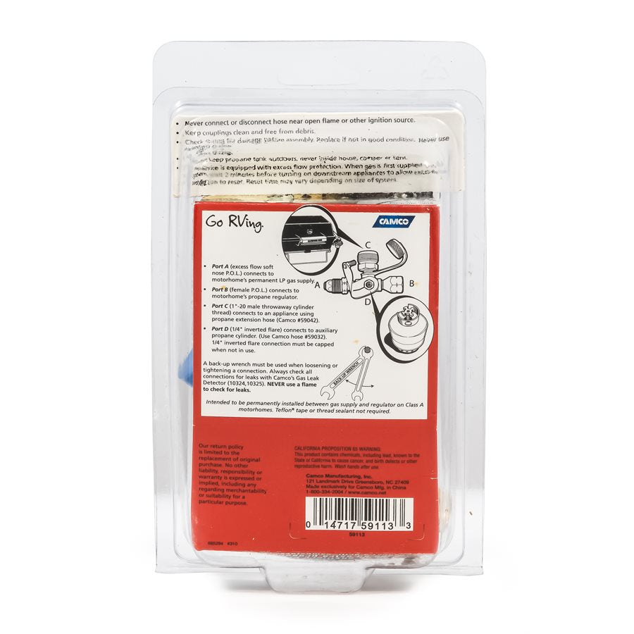 Camco 59113 Propane Supply Splitter||59113_6.Jpg||91||c1w59113||1136662