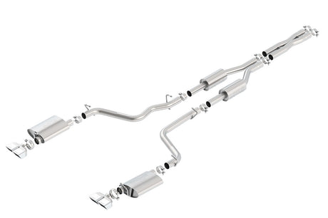 Product of Borla 140707 S-Type Cat Back System Dual Exhaust System Kit 