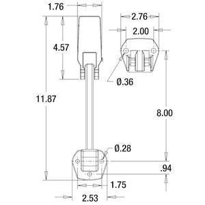 Buyers Products Wj211 Hood Latch||wj211 Drawing.Jpg||92||b83wj211||2212805