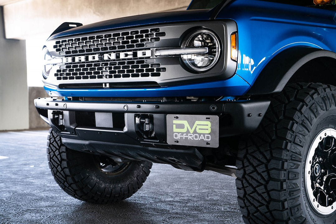Dv8 Offroad Lpbr-02 License Plate Relocation Kit||bronco-Front-License-Bracket.Jpg||92||dv8lpbr02||1628044