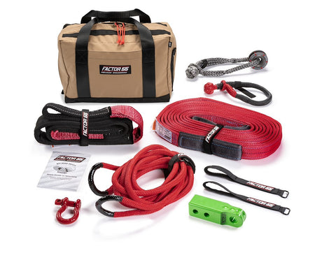 Factor 55 00494-08 Vehicle Recovery Kit||00494-08 - Hemingway Kit - Tan - Green Hitchlink.Jpg||85||fac0049408||1713517