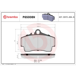 Brembo P65008n Brake Pad||p65008n_Drw.Jpg||88||brmp65008n||1753897