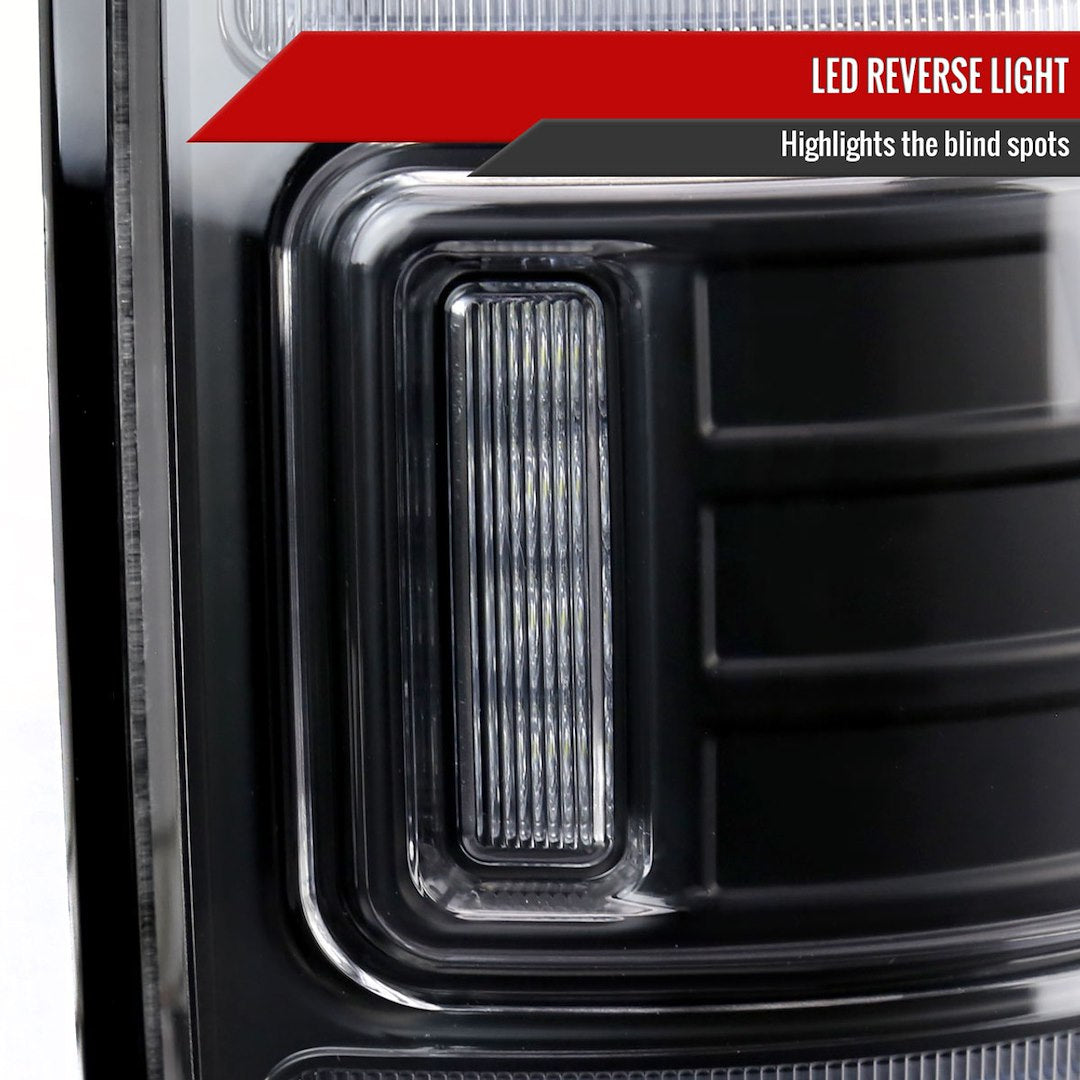 Product of Spec-D Tuning LT-RAM13JMLED-SQ-RS Tail Light Assembly 