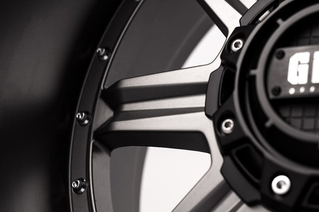 Product of Grid Wheels 20x9 Anthracite Gray With Black Lip Wheel - 5x5.90 Bolt Pattern 