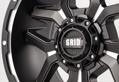 Grid Wheels Gd0718090655f3510 Wheel||gd07_Matte Black_Milled Accents_1.Jpg||86||grw7189655f35||914454