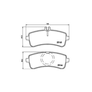 Product of Brembo P50130 Brake Pad - Set Of 4 