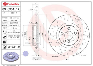 Brembo 09c3511xc02 Brake Rotor||09c3511xc02_3.Jpg||88||brm09c3511x||1684304