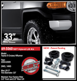Readylift 69-5060 Lift Kit Suspension||69-5060toyotafjcruiser-4runn.Jpg||86||r90695060||1044474
