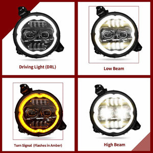 Product of Race Sport Lighting Rs9rgbw Headlight Assembly