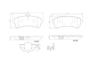 Product of Brembo P50125N Brake Pad - Set Of 4 
