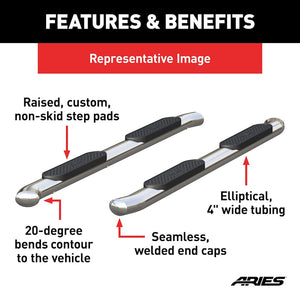 Aries S225044-2 Nerf Bar||s225044-2_3008x1990_Fa.Jpg||88||a1ss2250442||1165875