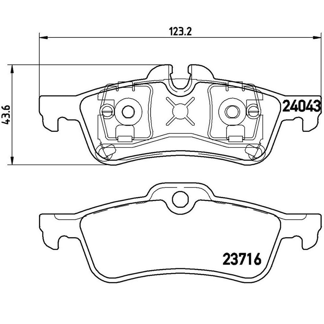 Product of Brembo P06032 Brake Pad - Set Of 4 