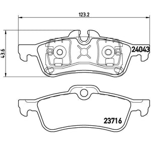 Product of Brembo P06032 Brake Pad - Set Of 4 