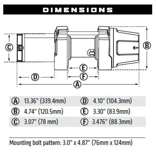 Product of Warn 101030 3500 Pound ATV/ UTV Winch 