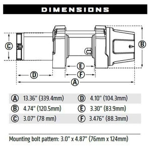 Product of Warn 101030 3500 Pound ATV/ UTV Winch 