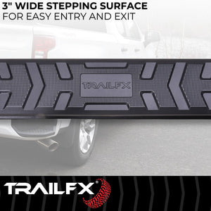 Product of TrailFX AL4018B TrailFX A4 Series Nerf Bar With Surface Steps 