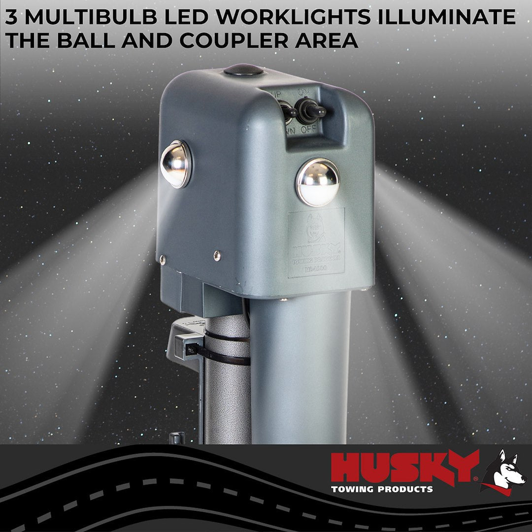 Product of Husky Towing 87248 3000 Pound Electric Trailer Tongue Jack 