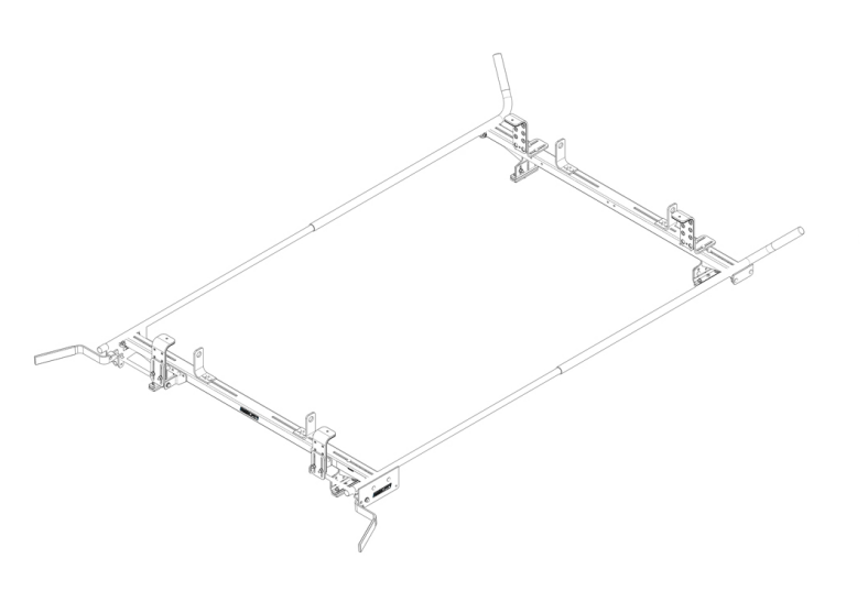 Product of Weather Guard (Werner) 224-3-03 500 Pound Yes Aluminum Ladder Rack 