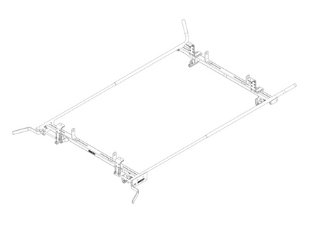Product of Weather Guard (Werner) 224-3-03 500 Pound Yes Aluminum Ladder Rack 