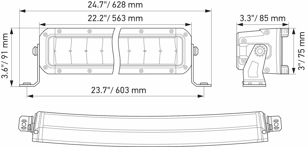 Product of Hella 358197601 Light Bar 