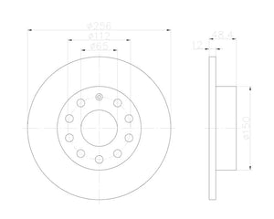 Product of Hella 355122622  Brake Rotor 