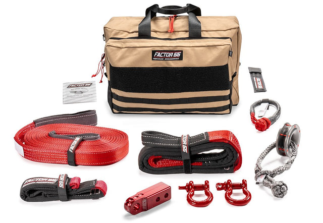 Factor 55 00475-01-Large Vehicle Recovery Kit||00475-01 Sawtooth Kit - Tan Large - Red.Jpg||85||fac0047501lar||1713486