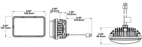 Product of J.W. Speaker 0551371 Low Beam Headlight Assembly - LED - Single 