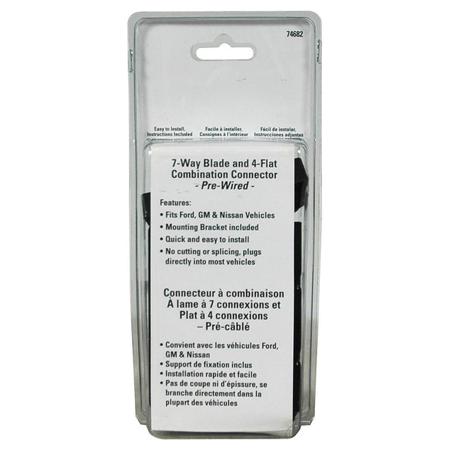 Product of Draw-Tite 74682 Vehicle End 4 Flat And 7 Blade Trailer Wiring Connector 