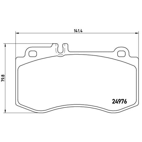 Product of Brembo P50087 Brake Pad - Set Of 4 