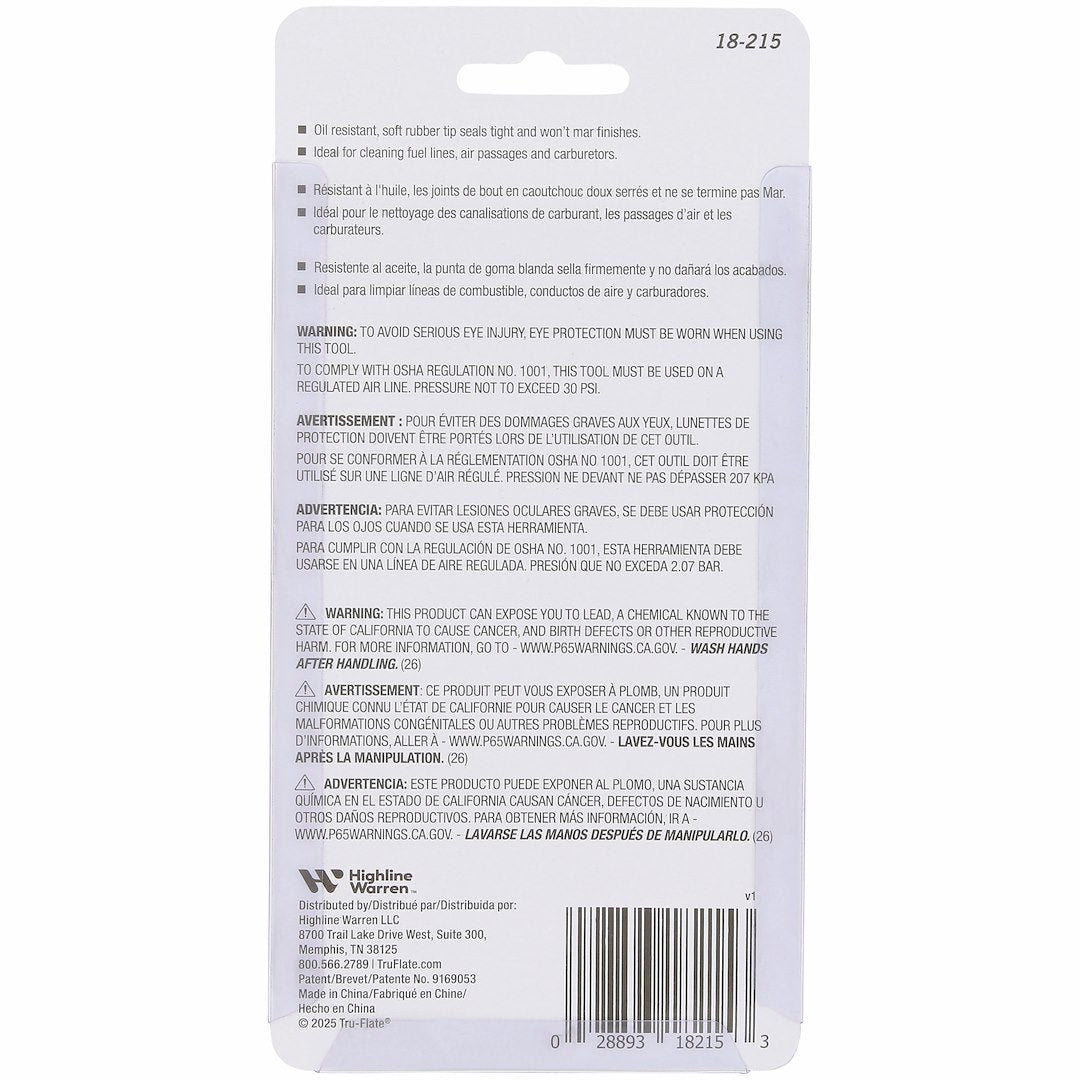 Tru Flate 18-215 Air Blow Gun||18-215_2.Jpg||87||t2f18215||2245827