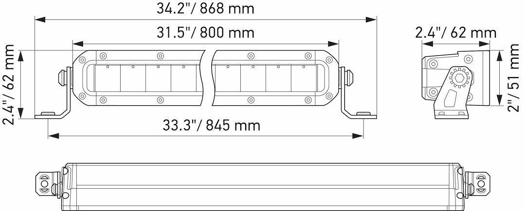 Product of Hella 358197311 Light Bar 