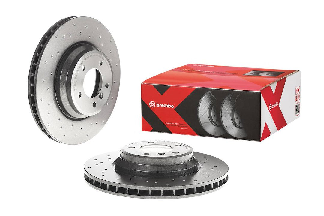 Product of Brembo 09A5991XC02 Xtra Vented Cross Drilled 1 Piece Brake Rotor 