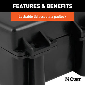 Curt 52027 Trailer Breakaway System Battery Box||52027_3008x1990_Fc.Jpg||89||c9352027||965028