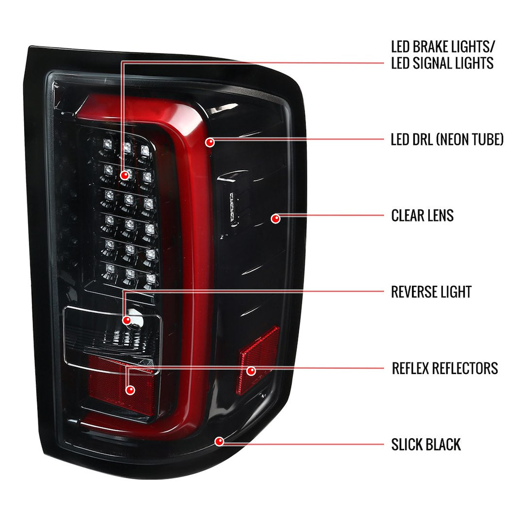 Product of Spec-D Tuning LT-SIE14BKLED-TM Tail Light Assembly 